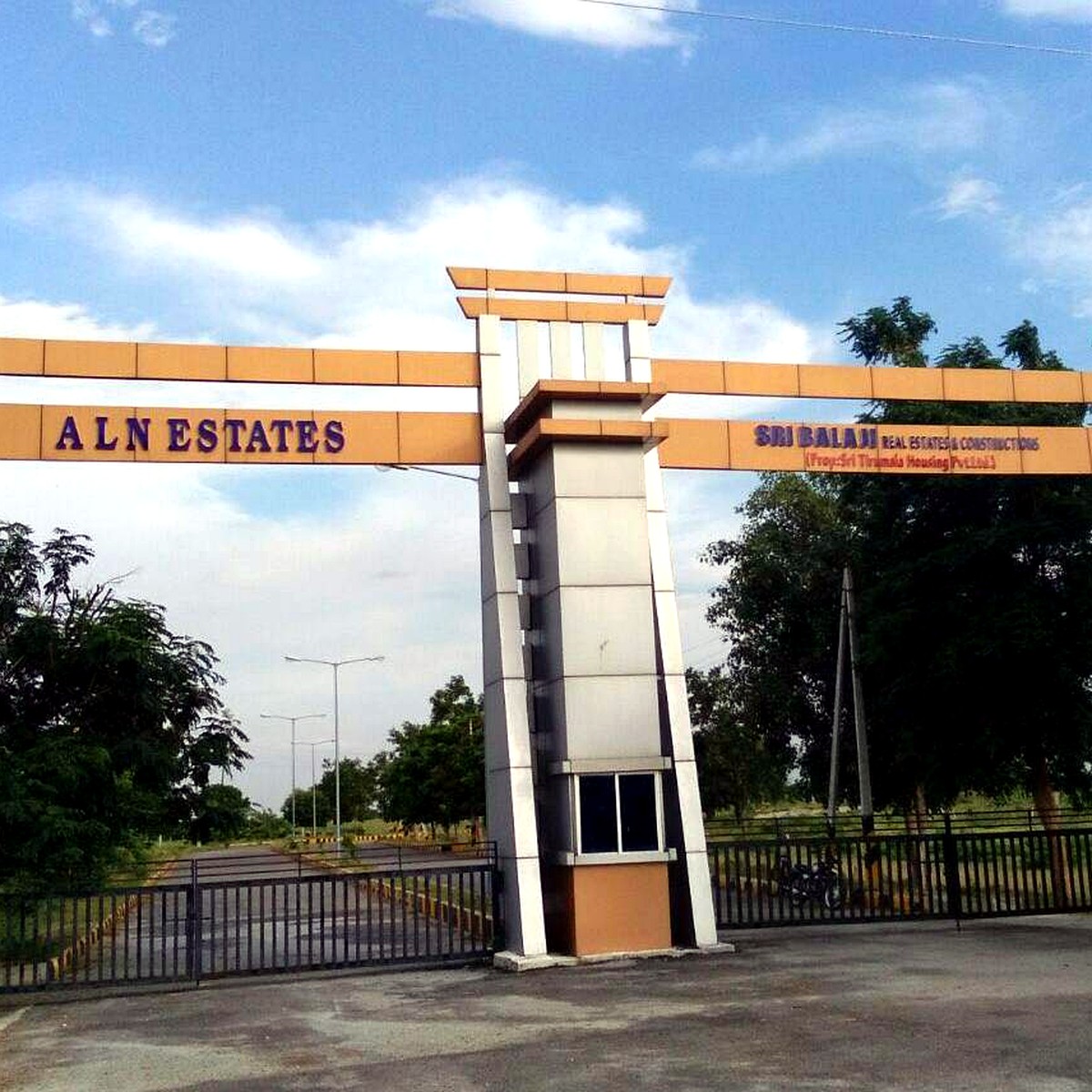 Adi Lakshmi Narasimha Estate Extension project entrance arch